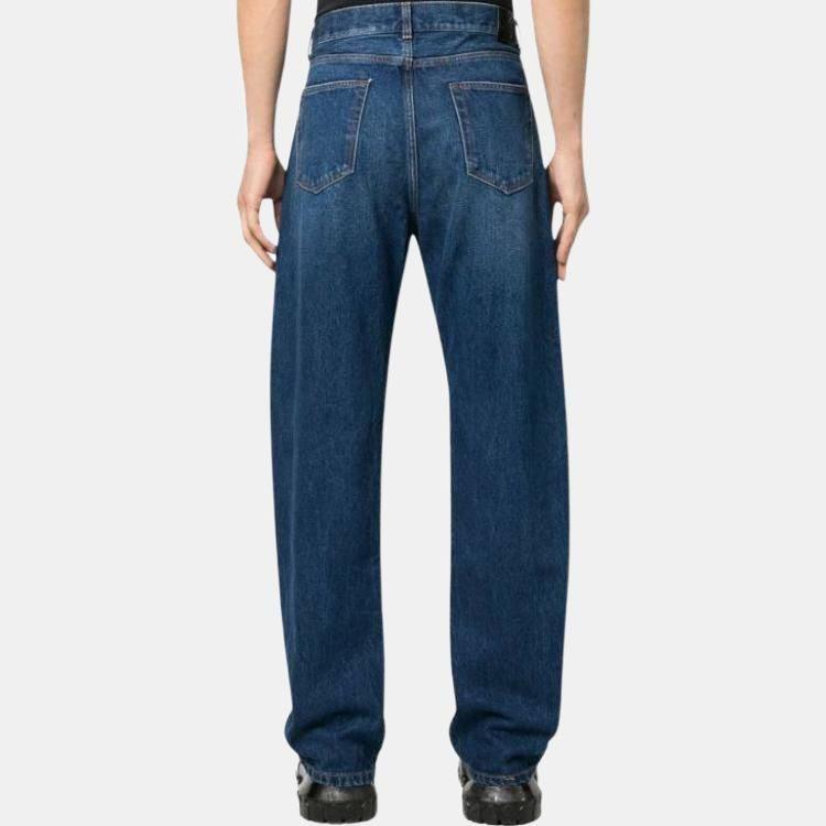 OFF WHITE Logo Patch Straight Leg Jeans OMYA177F23DEN0024400