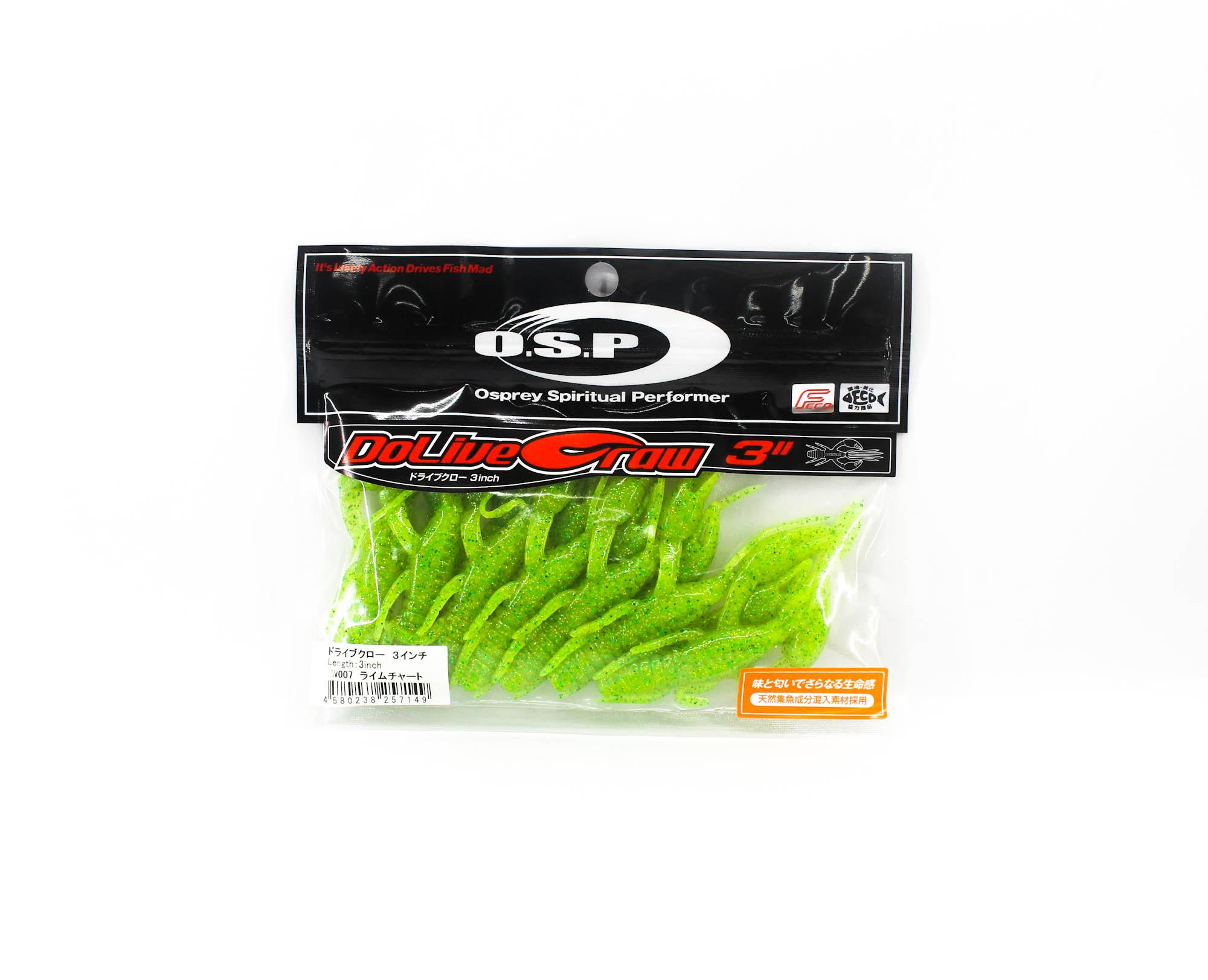 

OSP Soft Lure Dolive Craw 3 Inches W-007 (7149)