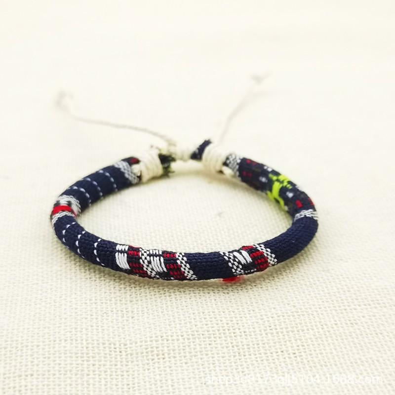 Colorful Bohemian Ethnic Hand-Woven Bracelet: Versatile Surfer Style for Teenagers