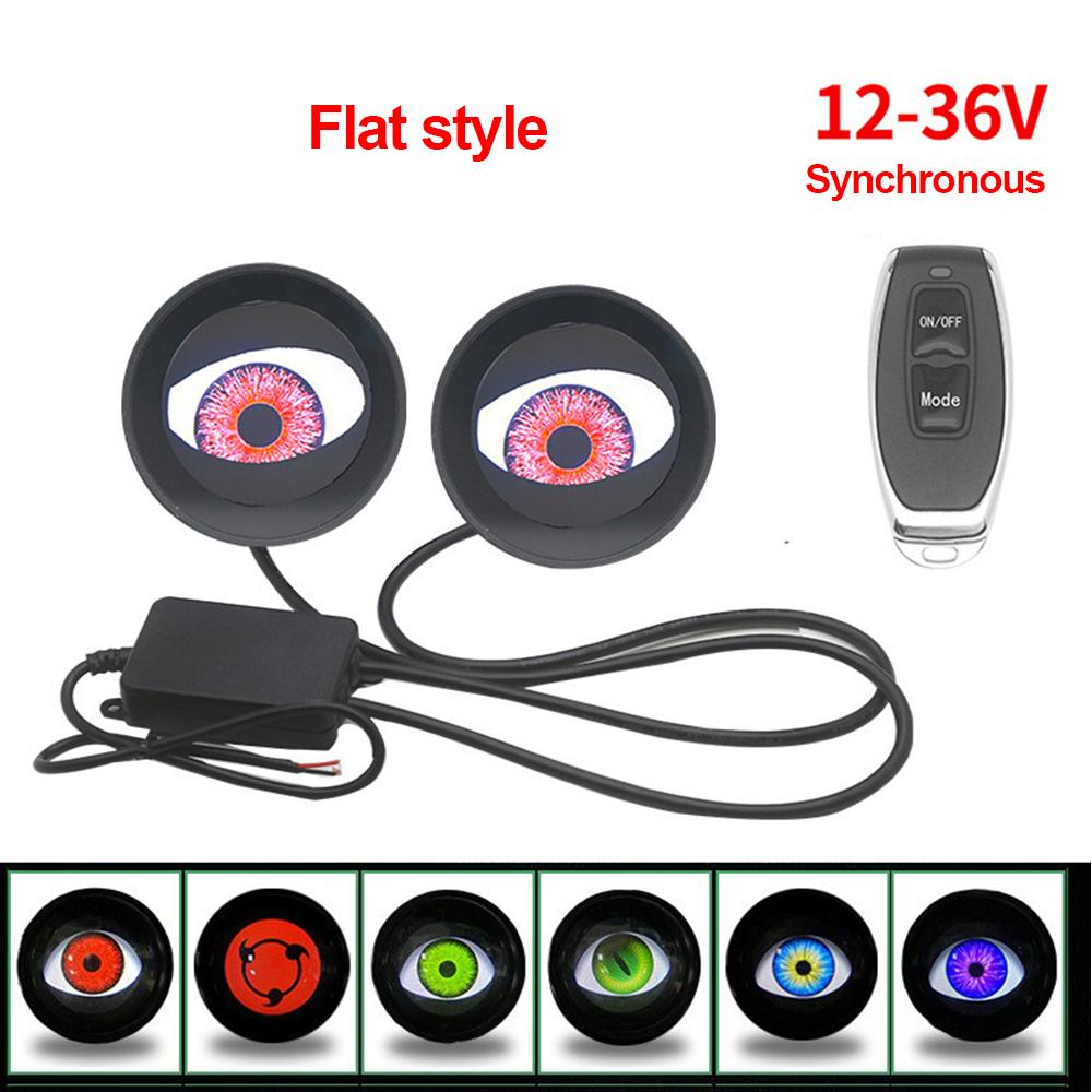 12V-36V Devil Eye Demon Evil Eyes Headlight, Dynamic Devil Eye Car Headlights with Adjustable Eye Pattern for Car Motorcycle