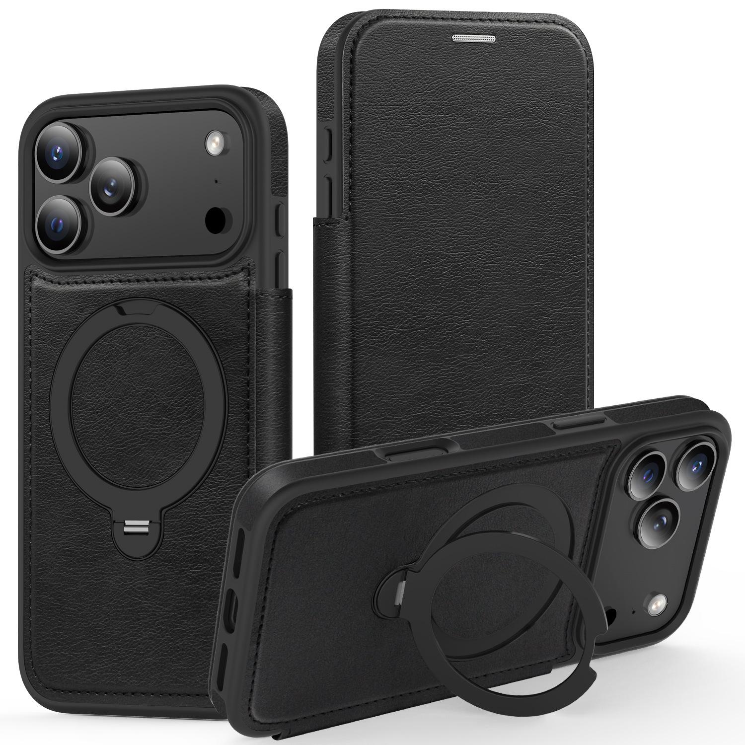 

Rotating Bracket Phone Case for iPhone 17 Pro Max, 16 Plus, 15 – Full Coverage Protection 13 Pro чёрный