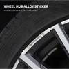 4 Stück Aluminium Chrom Schwarz Logo AMG Aufkleber Auto Radaufkleber Felgenabdeckung Abzeichen Decal Für Mercedes Benz AMG Zubehör