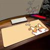 Gaming Mousepad Kawaii Dog Smile XXL Large Mouse Pad Locking Edge Mouse Mat Gamer Keyboards Pads Rubber Large Desk Mats