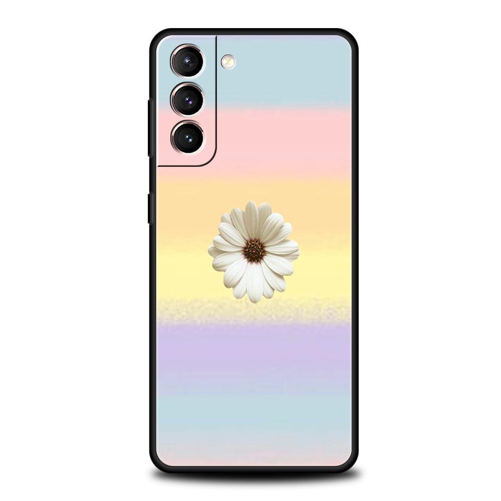Phone Case for Samsung Galaxy S26 S25 S24 S23 S22 S20 S21 FE Ultra Plus S25 Edge 5G Soft TPU Fashion Fresh Little Daisy Flower
