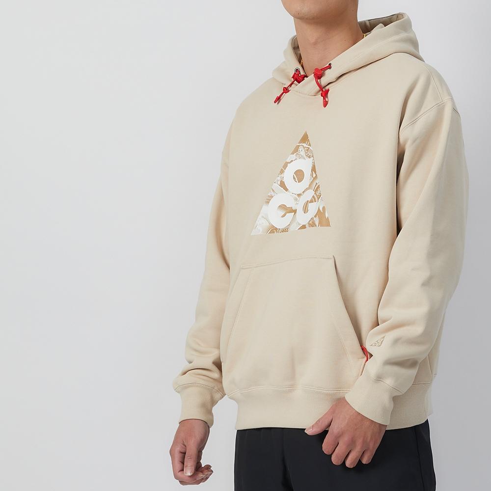 Nike FW23 Chinesisches Neujahr Drachen-Serie Buchstabenlogo-Print Fleece-Hoodie Herren Oberteile Sandweiß FZ6193-126