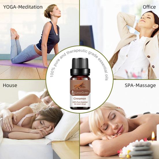 10ML Cinnamon Essential Oil Moisturizing Cinnamon Bark Single Massage Oil for Yoga Room