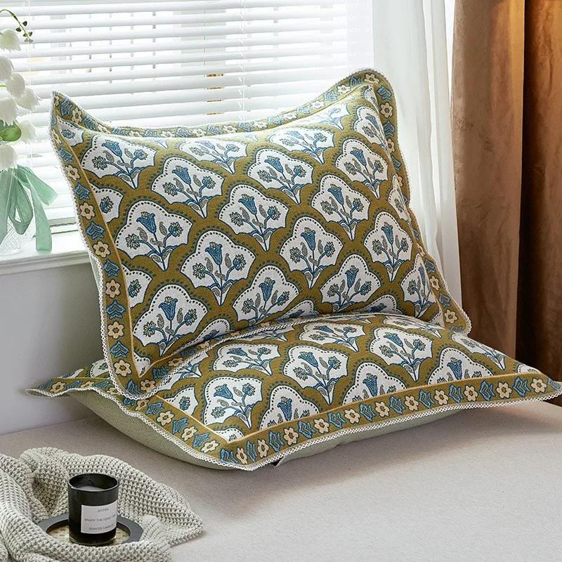 2ks 100% Gázová Bavlna Super Měkký Povlak na Polštář 50x75cm Prodyšný Povlak na Polštář Pro Páry Dekorativní Ložní Prádlo Ložnice Domácí Použití