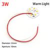 3pcs 5V 3W 5w 10w 30w LED Chip Bead Yellow Warm White Lamp Night Lights Wire Board Bulb Round Transformation Source 32MM 50mm 14mm