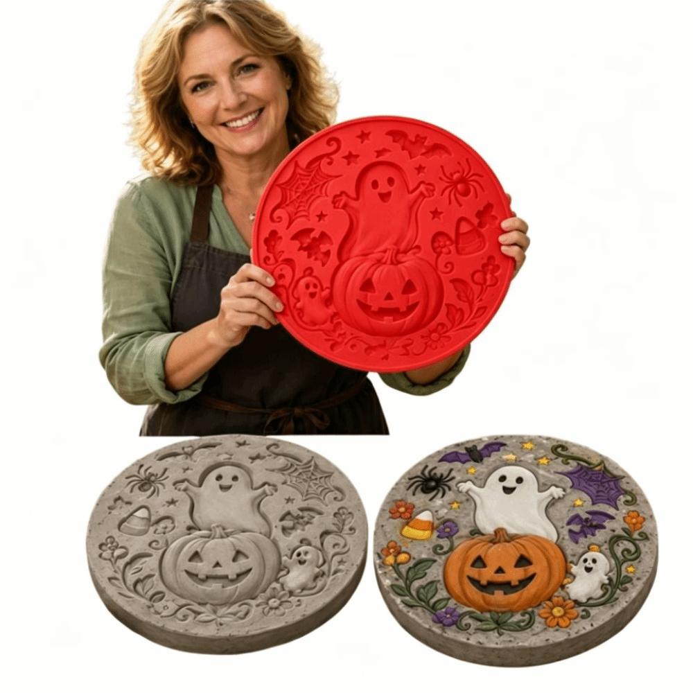 Resin Material Stepping Stone Mold Reusable Garden Path Mold Halloween Mold Walkway Path