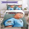 Conjunto de Roupa de Cama Haaland Respirável Capa de Edredom com Fronhas Roupa de Cama Decorativa para Quarto Decoração de Casa Presente de Aniversário
