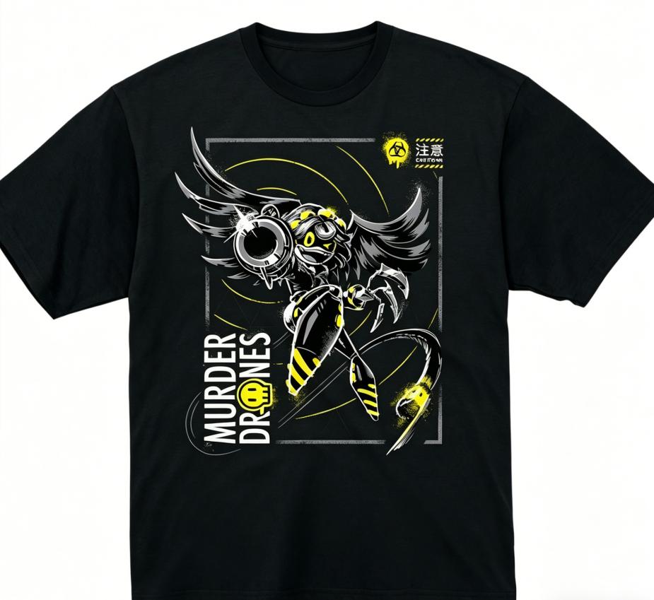 MURDER DRONES Milovník Anime Tričko Celoroční oblečení Osobnost Oblečení Velikost Plus Unisex Nový model Párty vysoce kvalitní měkké