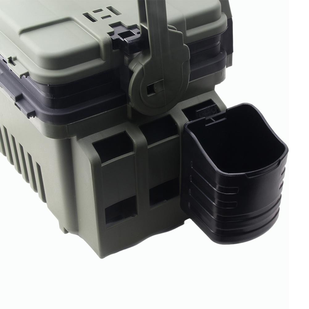 Plastic Fishing Box Water Carrier Easy Installation Fishing Box Bottle Holder Portable Removable Multifunctional Angler Supplies