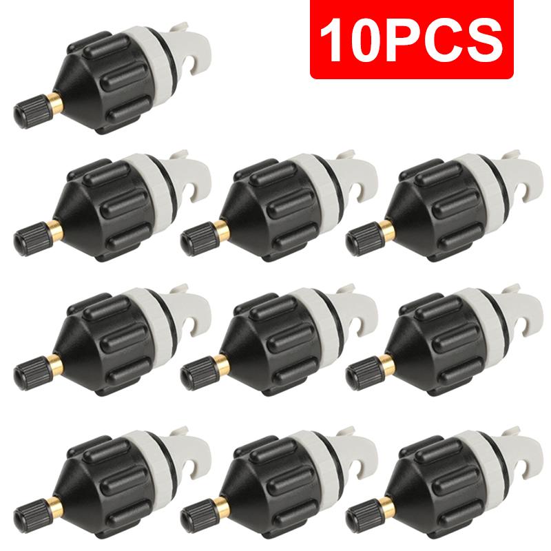 2-10pcs Durable Air Valve Adaptor Wear-resistant Rowing Boat Air Valve Adaptor Nylon Kayak Inflatable Pump Adapter for SUP Board