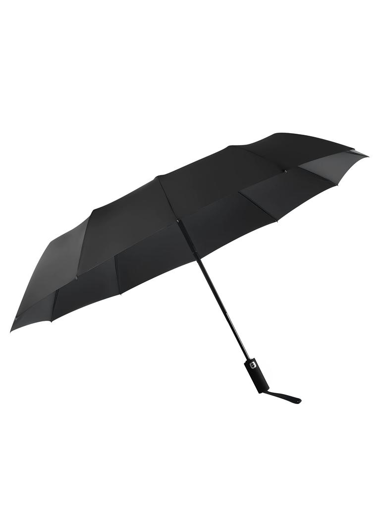 24-Rib Fully Automatic Umbrella, Dual-Purpose for Sun and Rain, Black-Coated Folding Sun Umbrella, Sun Protection, Uv Protection, Reinforced and