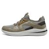Durable Breathable Low-Top Casual Shoes Men Sneaker Gray Brown 210797-TPBR