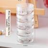 Five-Tier Mini Travel Jewelry Box For Women, Transparent Pill Organizer, Earring Storage Box For Girls;