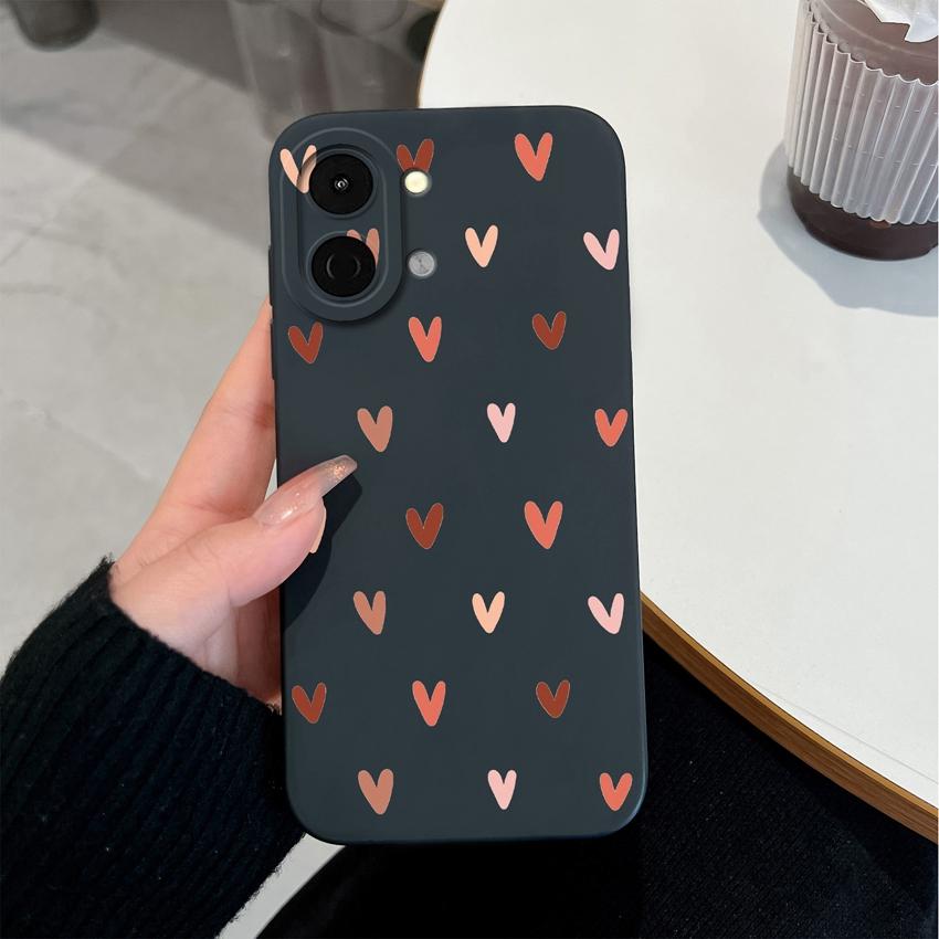 For Tecno Spark Go 3 2 1S 40C 40 30 Pova 7 Pro Ultra Phone Cases Fashion Love Heart Soft Silicone Phone Bags Anti Slip Durable Shell For Tecno Housing