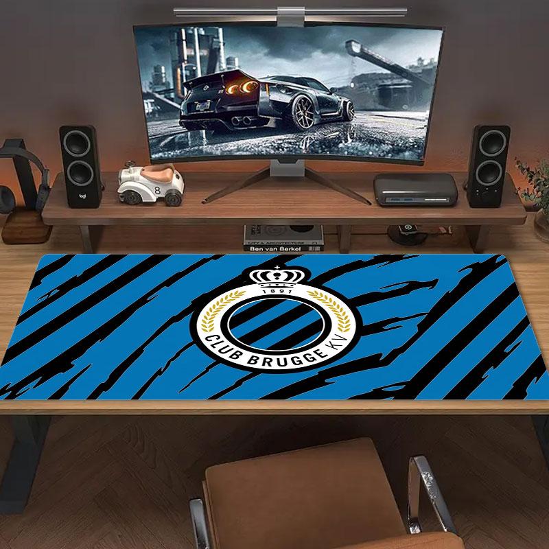 Club Brugge KV Large Size Mouse Pad Large Gaming Table Cushion Non-slip Laptop Tablet Big Mousepad XXL Mat Mini PC Playmat With Lock Edge