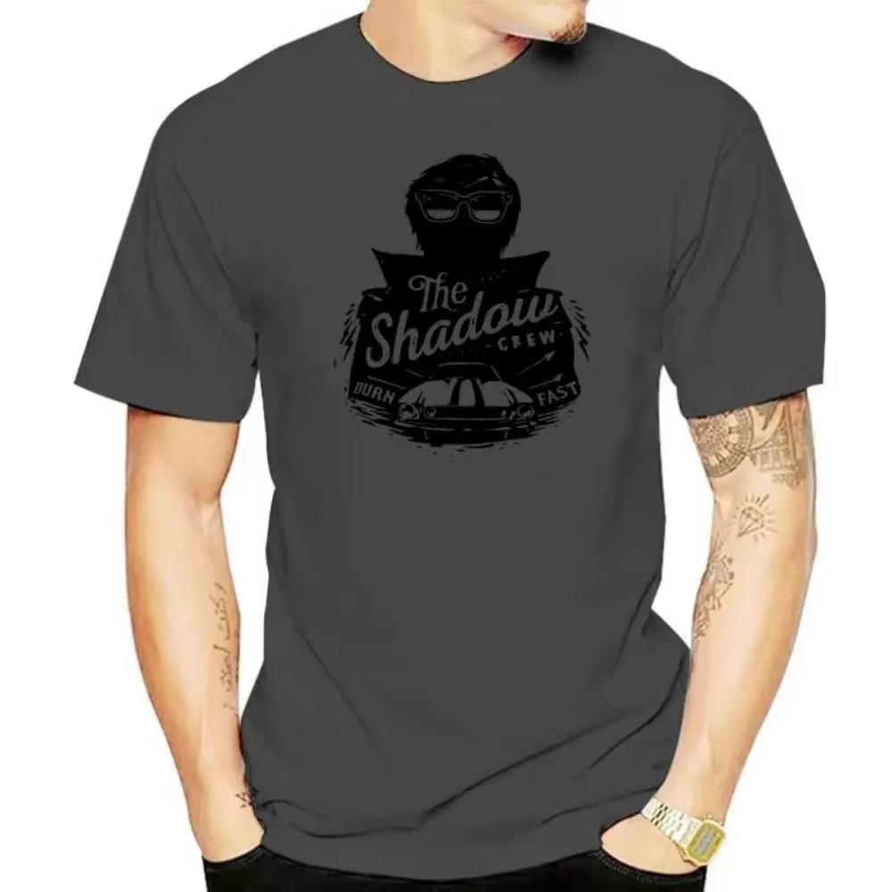 The Shadow Crew T-shirt Vintage Engine Car Burn Fast Cool T-shirt Graphic Tee Gift For Him Organic  men t shirt
