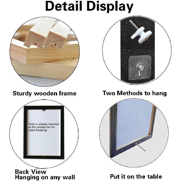 Motivational Wall Decor for Office & Classroom - 7 Rules of Life Pirational Positive Affirmations Wall Art, Sunflowers Uplifting Quotes Canvas