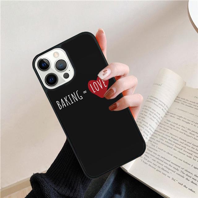 Love Baking Chef Knife Phone Case For iPhone 17 Air 15 16 Cover  14 11 13 Pro Max 12 Plus Max Cover Coque