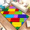 15 Size Colorful Geometric Building Blocks Toy Carpet Living Room Bedroom Home Children's Room Decoration Non-slip Floor Mat