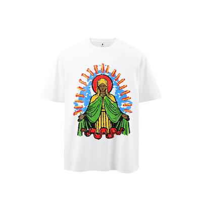 Baumwoll-T-Shirt für Herren und Damen, lässiges Kurzarm-T-Shirt mit Rundhalsausschnitt, modische Streetwear, Herbst-Shirt, T-Shirts mit Gott-Grafik