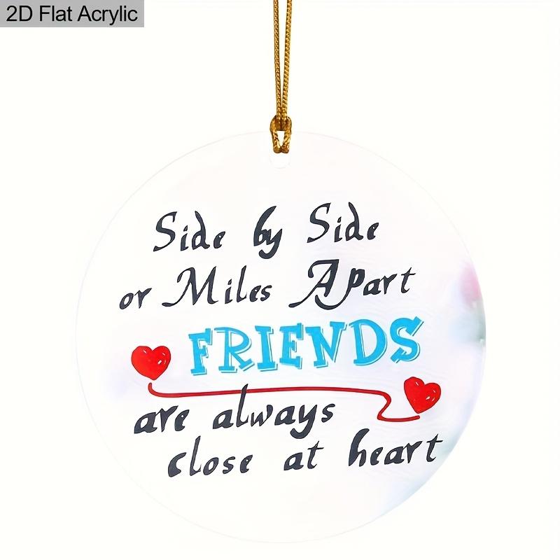 2D Flat "Always My Sister Forever My Friend" Rustic Wooden Sign, Suitable for Wall Decoration, Porch, Room, Villa, Accents Home, Hallway, or Workplace
