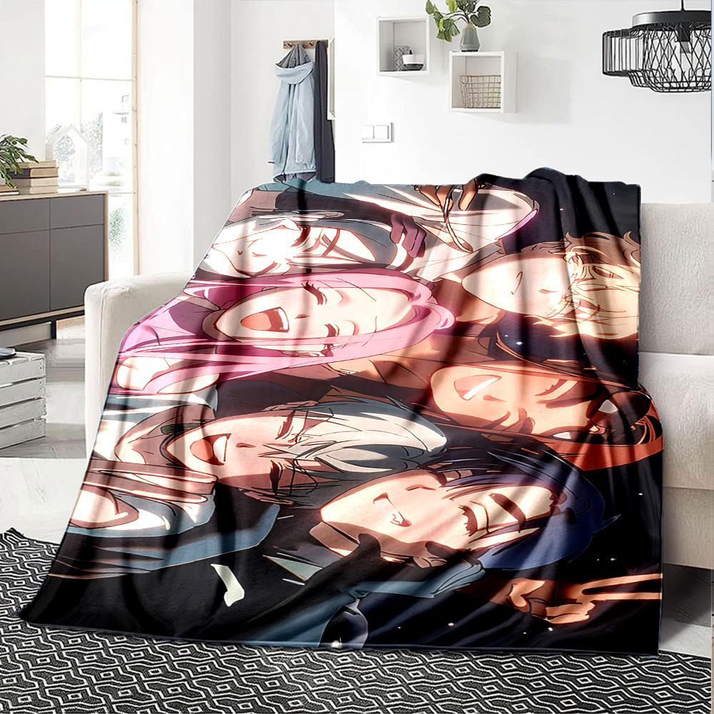 1pc Galaxy Friends Adventure flannel Blanket for Super Soft Cute Comfort Blanket for Travel Bedding Couch Sofa Blanket Y73011