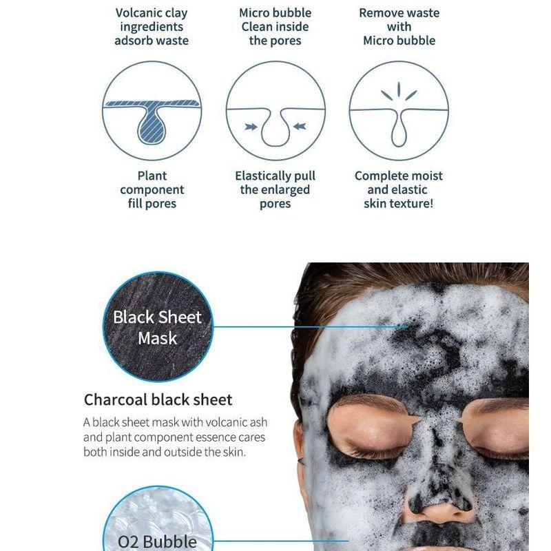 EyeNlip - Entgiftende Schwarze O2 Blasenmaske - 2 Arten