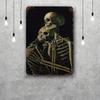 skeleton Vintage Tin Sign Home Decor Wall Decor Art Wall Mural Room Decoration Decor Retro Metal Sign Plate Bar Posters