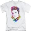 Elvis Presley Watercolor King Unisex Youth Juvenile T-Shirt for Girls and Boys