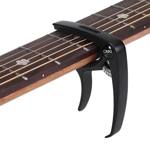 BaraRose Capo for Acoustic Guitar, Zinc Alloy, 3-Function Capo for Acoustic Guitar, Electric Guitar, Ukulele, Modulation, Plucking Pin, Pick Insert, H