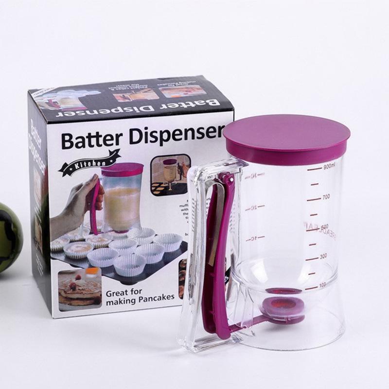 

Многофункциональная ручная чашка для теста и сепаратор для воронкового пирога фиолетовый