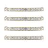 4 ks/sada Křišťálová rukojeť Moderní dvířka skříňky Diamanty Dvojitá rozteč děr 128 mm Knoflík zásuvky