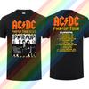 2025 New Men T Shirt Casual AC Pwr Up World Tour DC EUROPE 2025 T-shirt Graphic Summer Short Sleeves Cool Tee