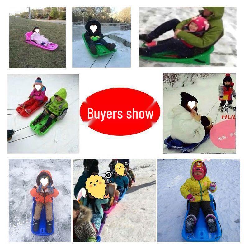 XueHui Ski & Sandboard Sled - Thickened, Cold-Resistant, Single/Double for Children & Adults