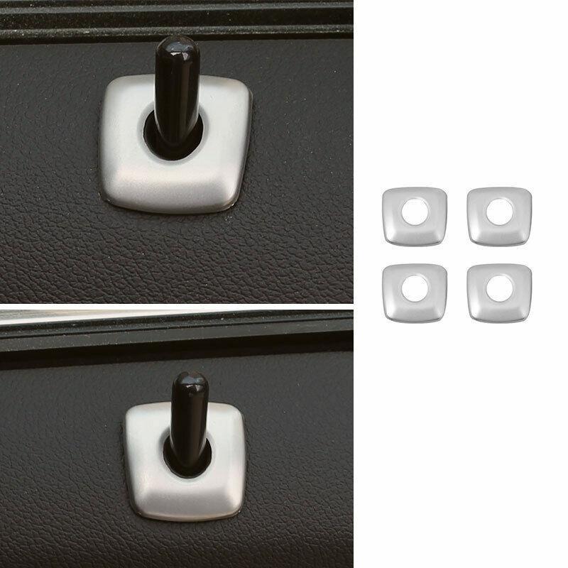 For BMW 3-Series G20 - Silver ABS Inner Door Bolt Lock Down Frame Trim