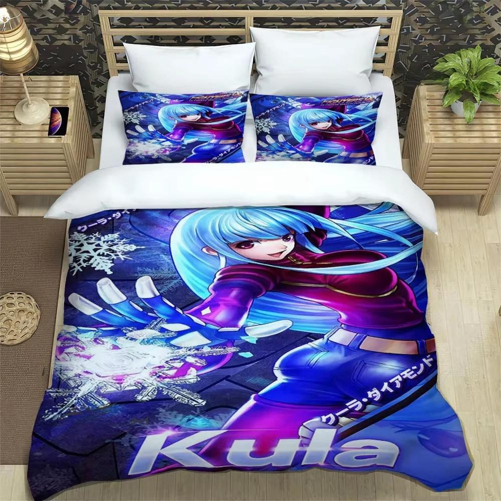 KOF Game Cartoons 3D Printed Bedding Sets Exquisite Bed Supplies Set Duvet Cover Comforter Set Bedding Set Luxury Birthday Gift