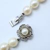 SV925 SILVER clasp 0.3" pearl Necklace Silver / WhiteUsed