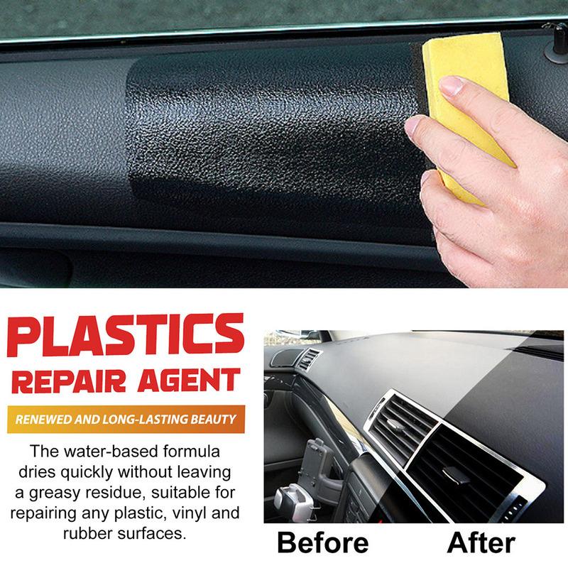 Car Plastic Cleaner Back To Black Gloss Restorer Auto Interior Renewal Wax Coating Agent Auto Polish And Repair Renovator
