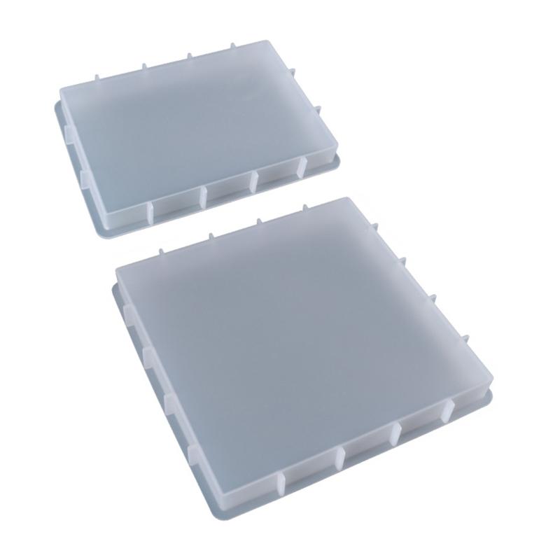 Fotolijst Decoratie Siliconen Mal Rechthoek Vierkant Epoxy Mal Hars Gieten Hanger Mal Geschikt voor Doe-het-zelf Handwerk