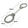 You're Under Arrest Realistic Handcuffs Toy with Lock and Safety Lock, Silver, Adjustable, Fun for Police Cosplay, Parties, and Banquets (1 Piece)