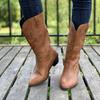 Winter Punk Stiefel Mode Slipper Damenschuhe Elegant Dicke Sohle Lange Ritterstiefel Cowboy Stiefel Goth Cowboy Stiefel für Damen