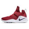 Kwazi Fabric Velcro Shock Absorbing Non-Slip Durable Lightweight Mid-Top Retro Basketball Shoes Men Sneaker White Red 844839-602