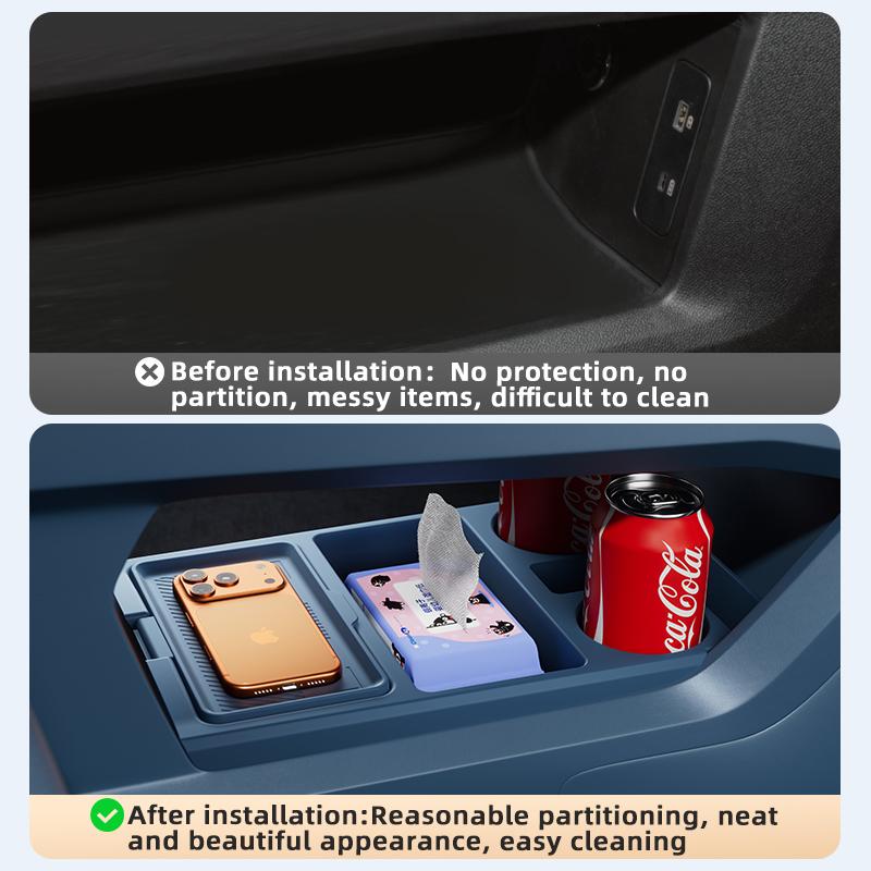 Suitable for Zeekr 001 Center Control Under Storage Box Armrest Box Storage Box Storage Box Car Supplies Modified Accessories