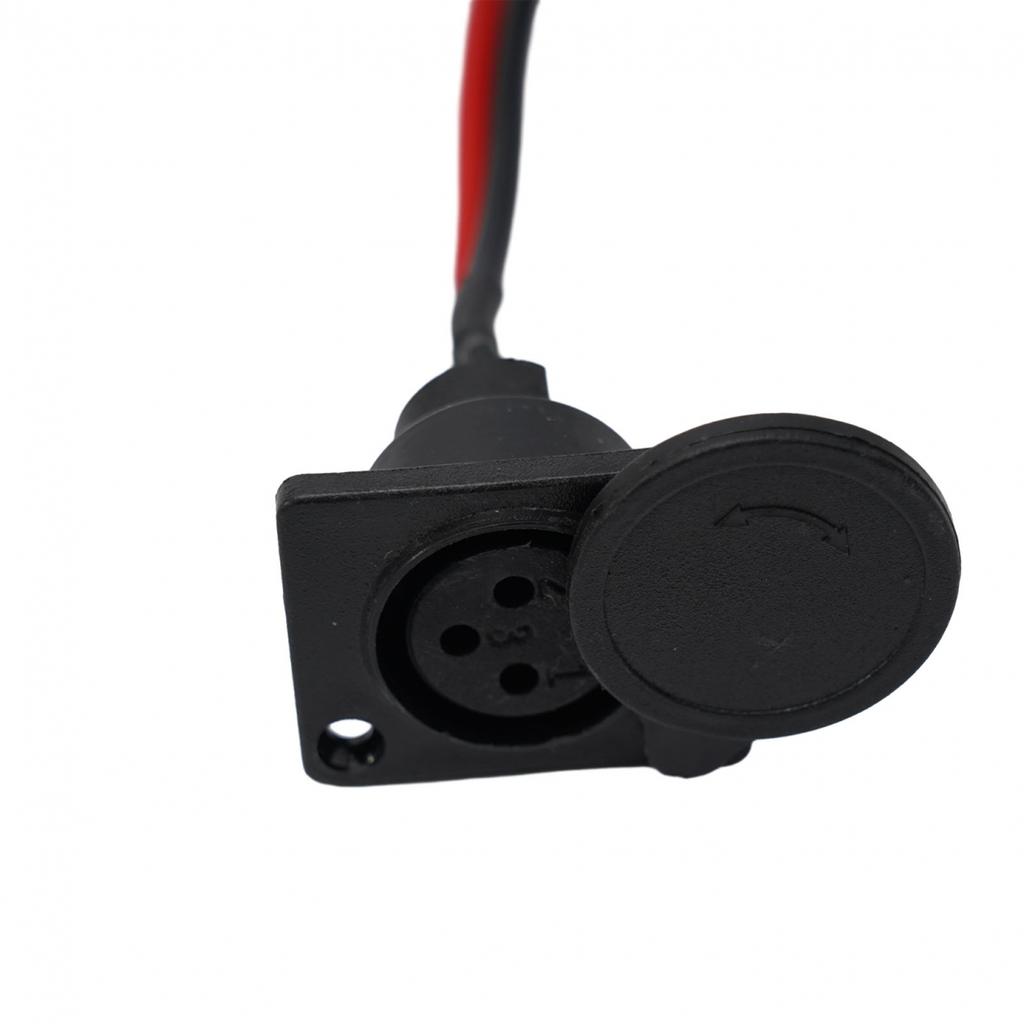 Battery-Charger Port 3Pin Inline Connector Jack-Socket For  Scooter E-wheelchair