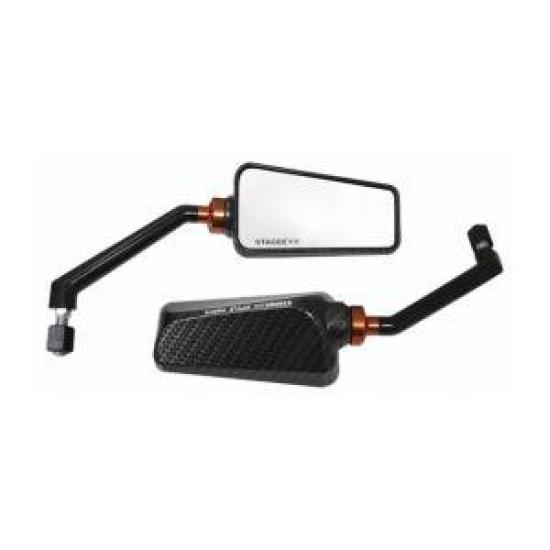 

KN Planning STAGE6 Оригинальное зеркало заднего вида Матовое углеволокно для Honda Cygnus и Majesty Зеркало, Узор, Прозрачный, X, Jog, DIO,