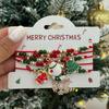 SHIXIN Cute Christmas Series Tree Snowflake Snowman Pendant Bracelet Set Women Adjustable Crystal Bead Chain Rope Chain Bracelet