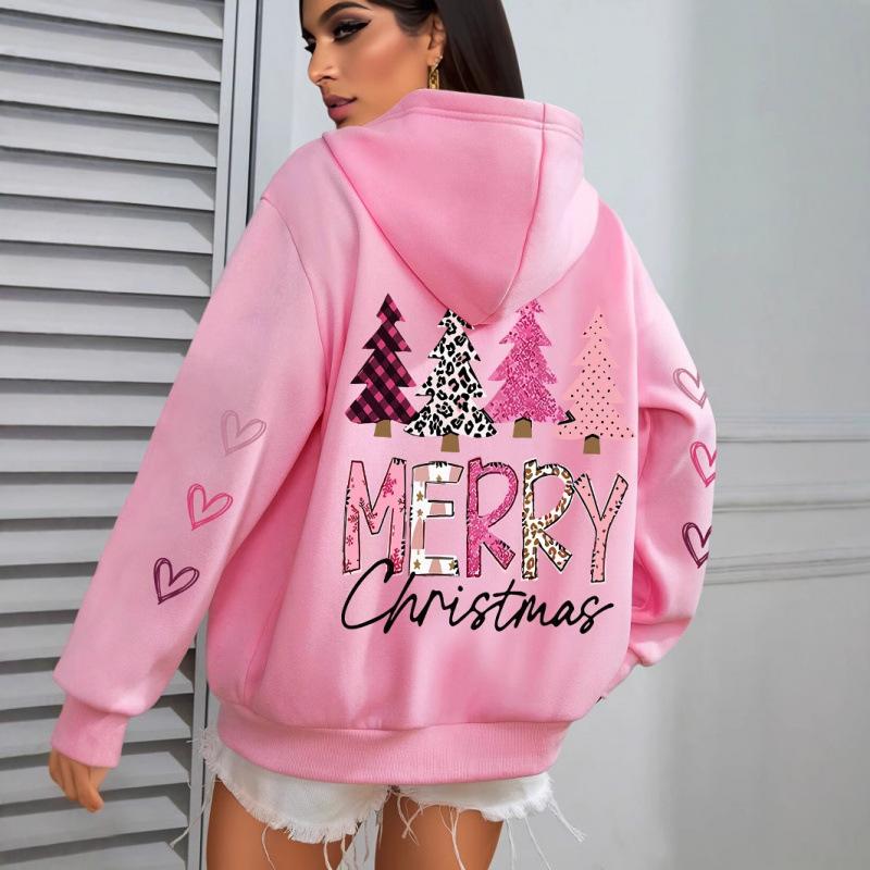 Merry Christmas And The E Printing Women Hooded